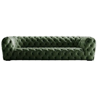 Chester Moon Velvet Sofa | L107xW295xH67 - Green