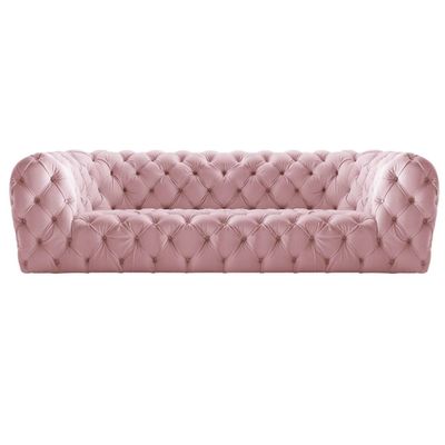 Chester Moon Velvet Sofa | L107xW295xH67 - Pink