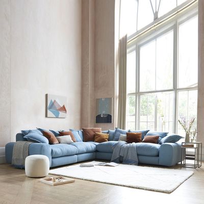Alison Modular Corner Sofa | L113xW325xH83 - SkyBlue