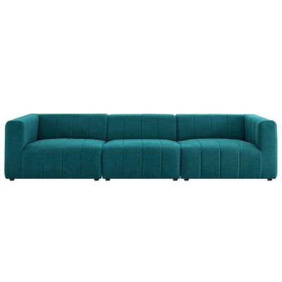 Bartlett Fabric Upholstered Fabric 3-Piece Sofa | L106xW330xH70 - Green