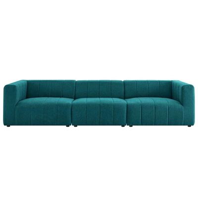 Bartlett Fabric Upholstered Fabric 3-Piece Sofa | L106xW330xH70 - Green