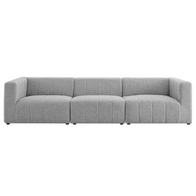 Bartlett Fabric Upholstered Fabric 3-Piece Sofa | L106xW330xH70 - Grey