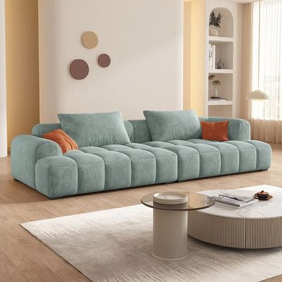 Bianca Modular Sofa in Corduroy Fabric | L96xW200xH63 - Teal