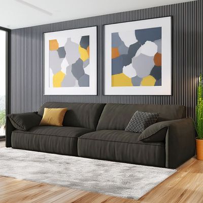 Alexander Comfort Extra Long Sofa in Black