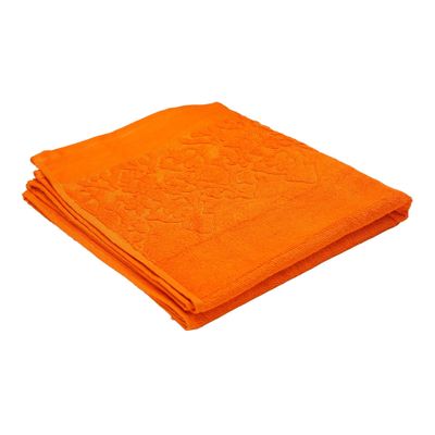 Bath Towel Orange 70 X 140 Cm 100% Cotton 550 Gsm Set Of 01 - Art-Btd003