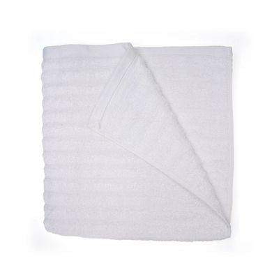 Bath Towel White 70 X 140 Cm 100% Cotton 500 Gsm Set Of 01