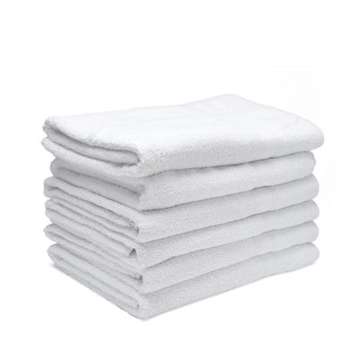 Bath Towel White 70 X 140 Cm 100% Cotton 500 Gsm Set Of 02 - Art-Bt024