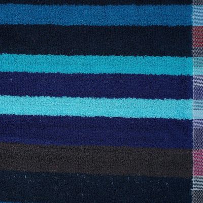 Bath Towel Blue 70 X 140 Cm 100% Cotton 550 Gsm Set Of 04 - Art-Btyd003