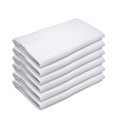 Bath Towel White 70 X 140 Cm 100% Cotton 500 Gsm Set Of 06 - Art-Bt007
