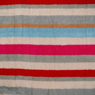 Bath Towel White Stripe 70 X 140 Cm 100% Cotton 550 Gsm Set Of 06