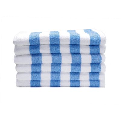 Bath Towel Light Blue 70 X 140 Cm 100% Cotton 550 Gsm Set Of 06