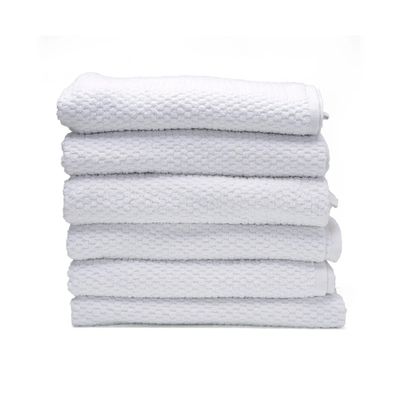 Bath Towel White 70 X 140 Cm 100% Cotton 650 Gsm Set Of 06