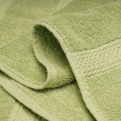 Hand Towel Green 40 X 70 Cm 100% Cotton 500 Gsm Set Of 12