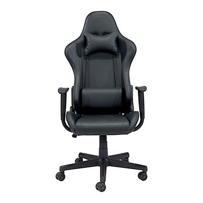Ergonomic High Back PU Leather Office Chair | Reclining Backrest up to 180° | Gaming Chair with Adjustable Height, Headrest, and Lumbar Support, Black
