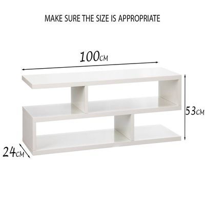 Modern TV and Coffee Table Living Room Home Furniture White 100 cm