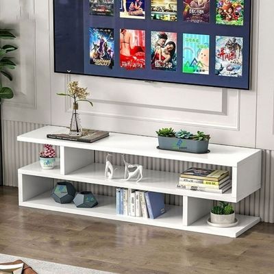 Modern TV and Coffee Table Living Room Home Furniture White 100 cm
