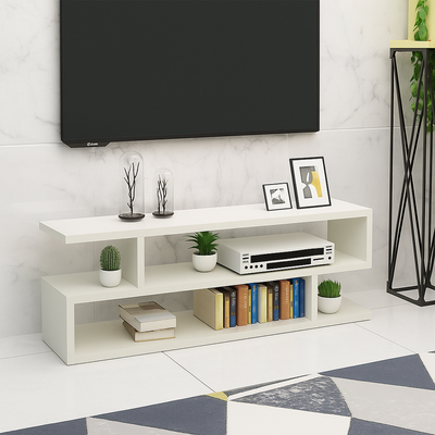 Modern TV and Coffee Table Living Room Home Furniture White 100 cm