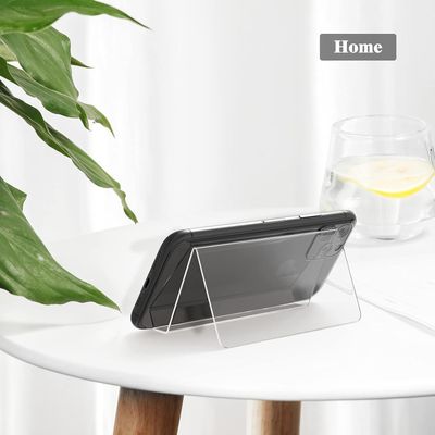 Business Card Holder for Desk Acrylic Business Card Display Holders Clear Business Cards Holder Stand 6 Pack Desktop Plastic Name Card Organizer, Capacity: 50 Cards