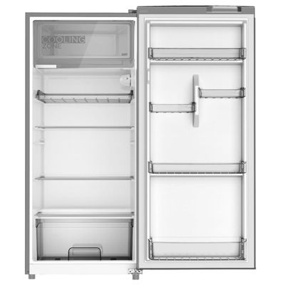 Midea 268L Gross & 190L Net Single Door Refrigerator | Semi Auto Defrosting | Tempered Glass | Full Insulation Body | Adjustable Door Tray | Best Compact Small Fridge | Silver | MDRD268FEE50AE