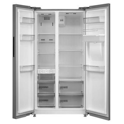 Midea 704L Gross & 513L Net Capacity Side by Side Refrigerator | With Water Dispenser | Frost Free With Humidity Control | Electronic Touch Screen | Inverter Quattro | Multi Air Flow | Silver | MDRS704FIE02AE