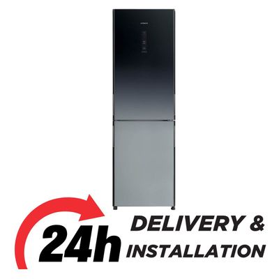 Hitachi Gross 410L Net 330L Refrigerator | Bottom Freezer | Dual Fan Cooling | Adjustable Door Pockets | Hybrid Freezing | Touch Screen Controller | RBG410PUK6X4XGR