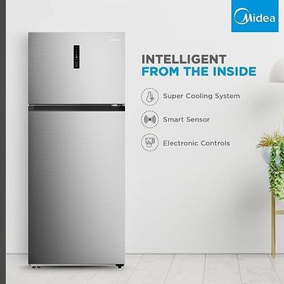 Midea 720L Double Door Refrigerator | MDRT723MTE46AED | 10-Year Inverter Compressor Warranty | Frost-Free | Smart Sensor | Humidity Control | Electronic Control | Silver