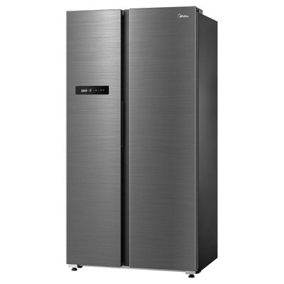 Midea 791L Gross & 569L Net Side by Side Smart Refrigerator | Color Display | Frost Free | Wi-Fi Connectivity | Voice Assistant |Multi-Air Flow | Inverter Quattro | Silver | MDRS791MIE46AE