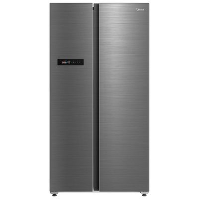 Midea 791L Gross & 569L Net Side by Side Smart Refrigerator | Color Display | Frost Free | Wi-Fi Connectivity | Voice Assistant |Multi-Air Flow | Inverter Quattro | Silver | MDRS791MIE46AE