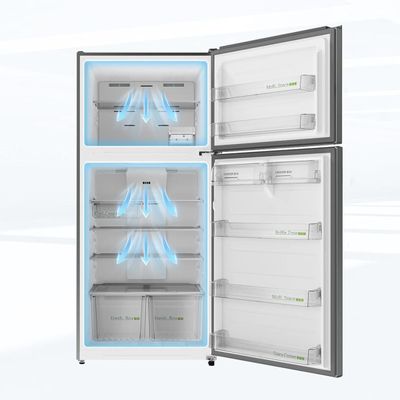 Midea Gross 866L Net 651L Double Door Refrigerator | Multi-Air Flow Technology | Smart Sensor | Electronic Control | Inverter Quattro | Active-C Fresh | Smart Cooling | Silver | MDRT866FGE46AE