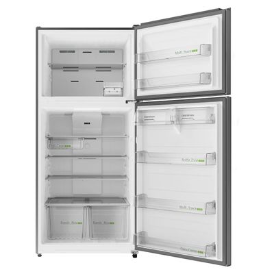Midea Gross 866L Net 651L Double Door Refrigerator | Multi-Air Flow Technology | Smart Sensor | Electronic Control | Inverter Quattro | Active-C Fresh | Smart Cooling | Silver | MDRT866FGE46AE