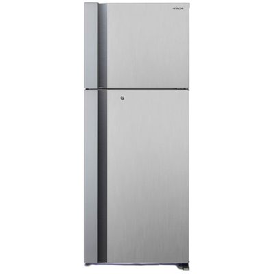 Hitachi 650L Gross Top Mount Refrigerator Net 450L | Inverter x Dual Fan Cooling | Moisture-Guard Veg Compartment | Touch Screen Control | Silver | RV655PUK0K4PSV