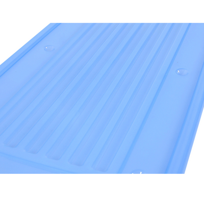 35L Underbed Plastic Storage Box – Slim Organizer with Blue Locking Lid for Clothes, Bedding & More
