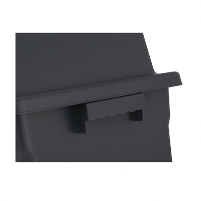 30L Dustbin – Push Lid Garbage Bin – Medium-Size Trash Can for Kitchen, Office or Garden (Black)