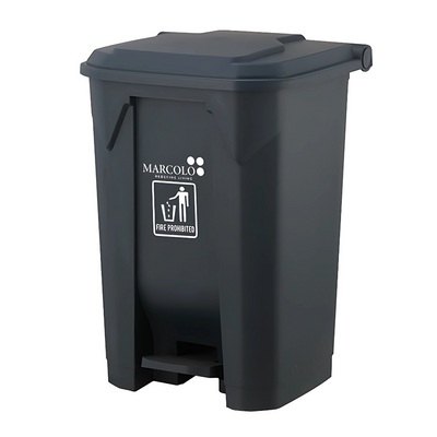 80L Pedal Dustbin – High-Capacity Foot Pedal Trash Bin for Workspaces, Schools & Outdoors (Grey)