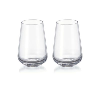 Crystalex Tumbler Glass Siesta 380ml, Crystalline (Set of 2)