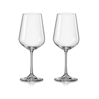 Crystalex Goblet Red Wine Glass sIesta 400ml, Crystalline (Set of 2)