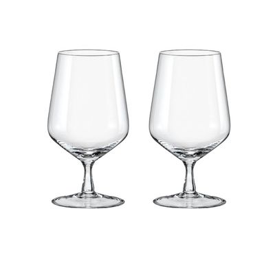 Crystalex Stem Beer Glass Siesta 550ml, Crystalline (Set of 2)