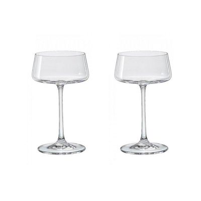 Crystalex Martini Glass Xtra 220ml, Crystalline (Set of 2)
