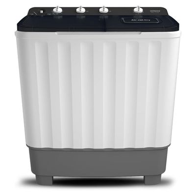 Hitachi 10.5kg Wash 8kg Dryer Twin Tub Top Load Washing Machine | Semi-Automatic | 1350 RPM | Air Jet Dry | White/Mercury Grey | LTTH0JWTMRG
