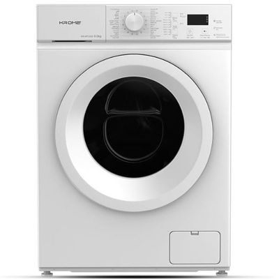 Krome 6Kg Front Load Washing Machine | 1000 RPM Spin Speed | 40L Drum Volume | 16 Wash Programs | Energy Efficient 4-Star |Universal Motor KR-WFL 60WS White