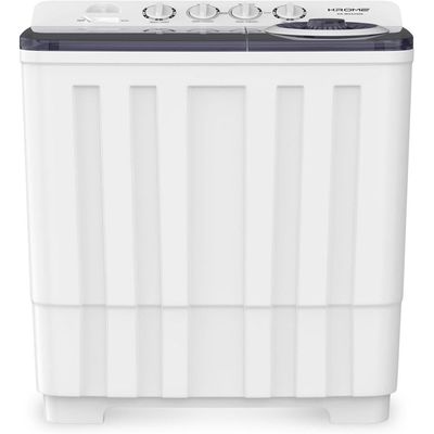Krome Twin Tub Semi Automatic Washing Machine| 10Kg |White|KR-WSA100K
