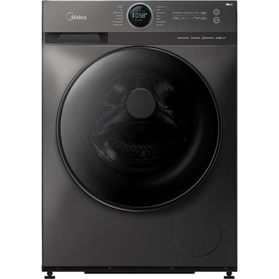 Midea 10/7 KG Smart Washer Dryer | BLDC Inverter Motor | 1400 RPM | Fully Automatic Front Load Washing & Drying Combo Wi-Fi Machine | 16 Programs-Allergy/Steam Care/Auto Clean | Titanium | MF200D100WBT