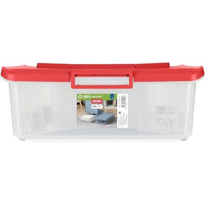 Tatay Underbed Storage Box, 63 Liter Capacity, Red
