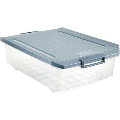 Tatay Underbed Organizing Tray, 32 Litre Capacity, New Blue Mist