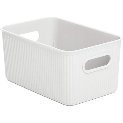 Tatay Storage Box Baobab, 5L Capacity, Polypropylene, Bpa Free, Pergamon White. Measures 18.1 X 27.2 X 13 Cm - 7010201