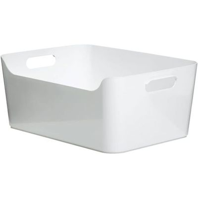 Tatay Storage Box, 10L Capacity, Polypropylene, BPA-Free, White, Dimensions: 34.5 x 25 x 14.5 cm - 7011901