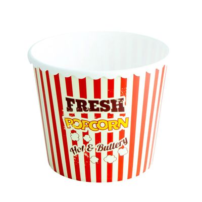 Herevin 2.3 Litre Fresh Popcorn Printed Large Snack Bowl – BPA-Free Polypropylene (PP) Durable Serving Bowl for Popcorn, Chips, Namkeen & Party Snacks