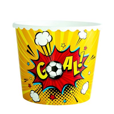 Herevin 2.3 Litre Goal-Themed Popcorn and Chips Snack Bowl – BPA-Free Polypropylene (PP) Large Serving Bowl for Popcorn