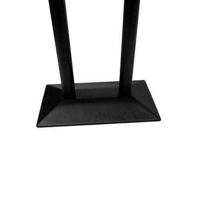 Maple Home Dining Table Modern Marble Patten Metal Base Kitchen Dining Restaurant Table  L120xW70xH75 - Black