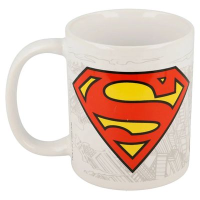 Dc Comic'S Ceramic Superman City Ceramic Mug - 325 Ml